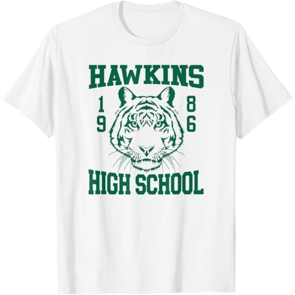 Stranger Things Hawkins High School Logo Graphic Netflix T-Shirt